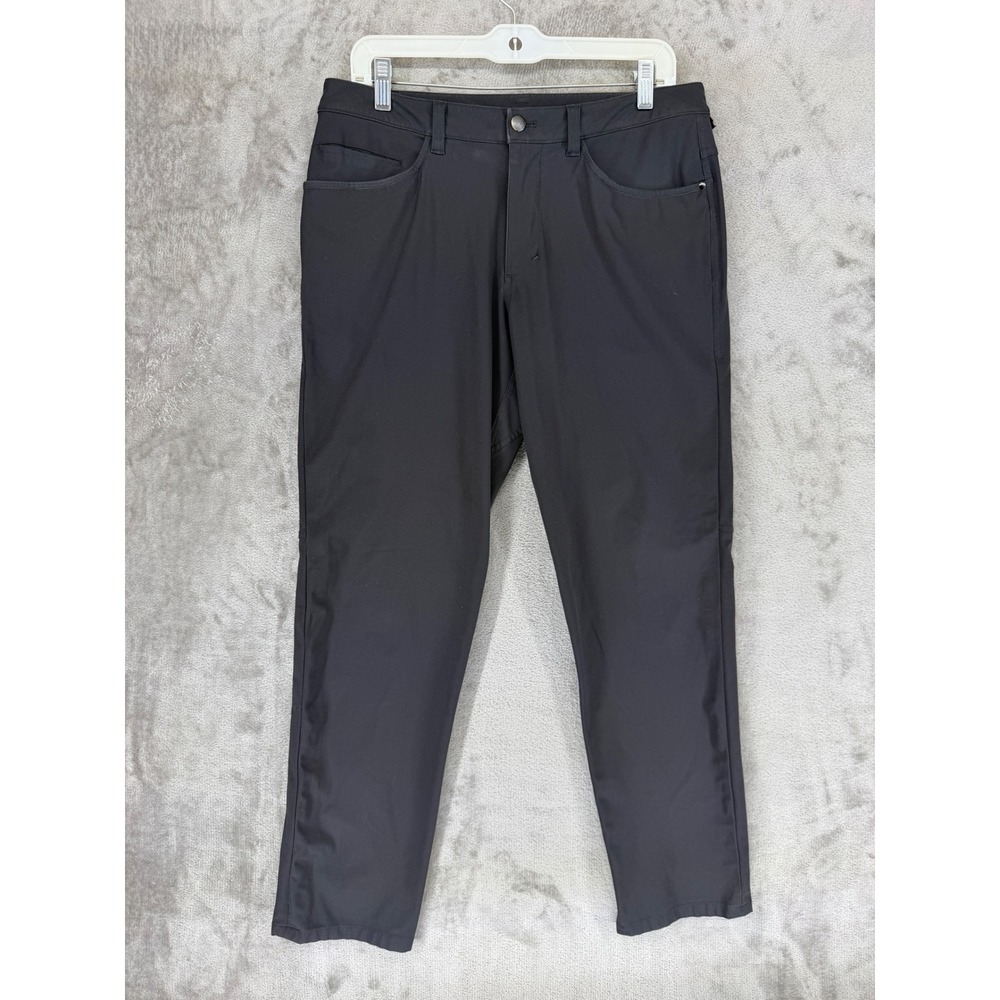 Lululemon ABC Pant Mens 32x30 Black Slim Straight 5-Pocket Technical Trousers‎